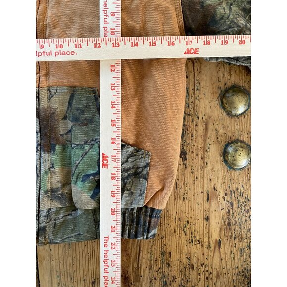 Outdoor Habitat Boys Camo Jacket Hooded 7T Cotton Shell Orange/Camo Full Zip NEW - Picture 7 of 7